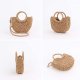 Mini Semi-circle Rattan Straw Bag