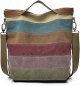 Womens Shoulder Bags Canvas Hobo Handbags Multi-Color Casual Messenger Bag