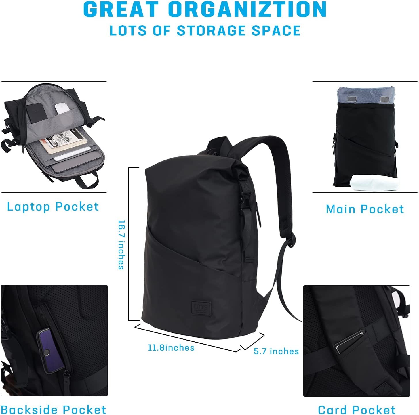 Travel Laptop Backpack, Business Backpack for Men & Women
