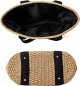 Women Straw Bags Summer Beach Large Tote Bag Handmade Woven Shoulder Crossbody Handbag